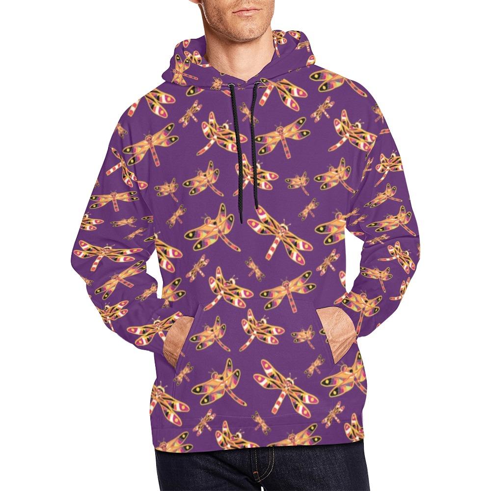Gathering Yellow Purple All Over Print Hoodie for Men (USA Size) (Model H13) All Over Print Hoodie for Men (H13) e-joyer 