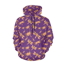 Load image into Gallery viewer, Gathering Yellow Purple All Over Print Hoodie for Men (USA Size) (Model H13) All Over Print Hoodie for Men (H13) e-joyer 
