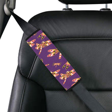 Load image into Gallery viewer, Gathering Yellow Purple Car Seat Belt Cover 7&#39;&#39;x12.6&#39;&#39; (Pack of 2) Car Seat Belt Cover 7x12.6 (Pack of 2) e-joyer 
