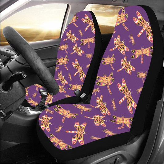 Gathering Yellow Purple Car Seat Covers (Set of 2) Car Seat Covers e-joyer 