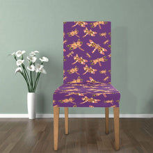 Load image into Gallery viewer, Gathering Yellow Purple Chair Cover (Pack of 4) Chair Cover (Pack of 4) e-joyer 
