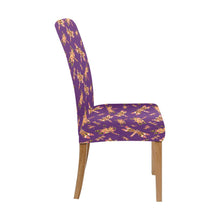 Load image into Gallery viewer, Gathering Yellow Purple Chair Cover (Pack of 4) Chair Cover (Pack of 4) e-joyer 
