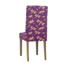 Load image into Gallery viewer, Gathering Yellow Purple Chair Cover (Pack of 4) Chair Cover (Pack of 4) e-joyer 
