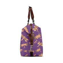 Load image into Gallery viewer, Gathering Yellow Purple Classic Travel Bag (Model 1643) Remake Classic Travel Bags (1643) e-joyer 
