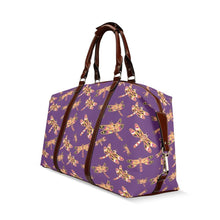 Load image into Gallery viewer, Gathering Yellow Purple Classic Travel Bag (Model 1643) Remake Classic Travel Bags (1643) e-joyer 
