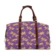 Load image into Gallery viewer, Gathering Yellow Purple Classic Travel Bag (Model 1643) Remake Classic Travel Bags (1643) e-joyer 
