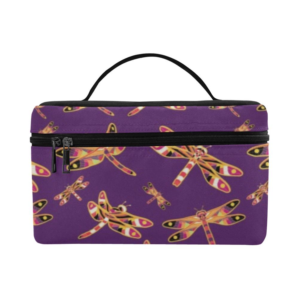 Gathering Yellow Purple Cosmetic Bag/Large (Model 1658) bag e-joyer 