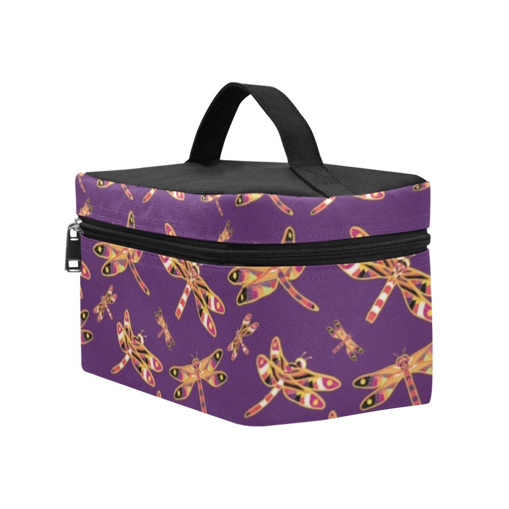 Gathering Yellow Purple Cosmetic Bag/Large (Model 1658) bag e-joyer 