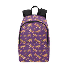 Load image into Gallery viewer, Gathering Yellow Purple Fabric Backpack for Adult (Model 1659) Casual Backpack for Adult (1659) e-joyer 
