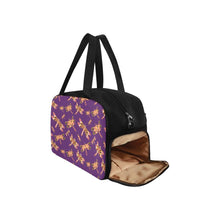 Load image into Gallery viewer, Gathering Yellow Purple Fitness Handbag (Model 1671) Fitness Handbag (1671) e-joyer 
