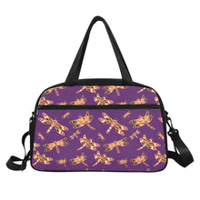 Load image into Gallery viewer, Gathering Yellow Purple Fitness Handbag (Model 1671) Fitness Handbag (1671) e-joyer 
