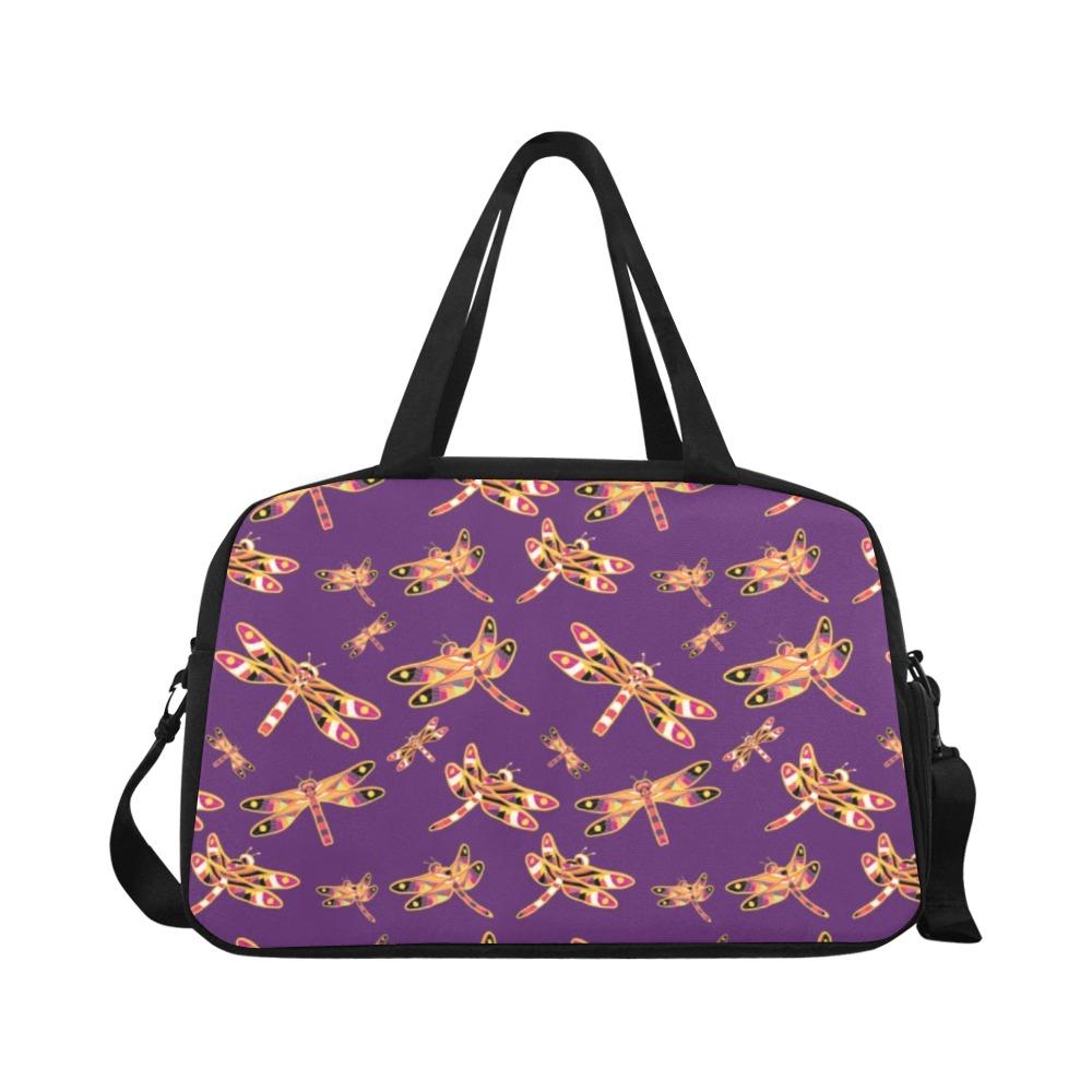 Gathering Yellow Purple Fitness Handbag (Model 1671) Fitness Handbag (1671) e-joyer 