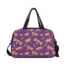 Load image into Gallery viewer, Gathering Yellow Purple Fitness Handbag (Model 1671) Fitness Handbag (1671) e-joyer 
