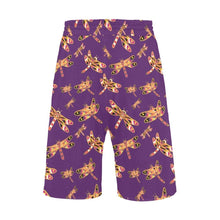 Load image into Gallery viewer, Gathering Yellow Purple Men&#39;s All Over Print Casual Shorts (Model L23) Men&#39;s Casual Shorts (L23) e-joyer 
