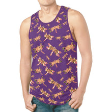 Load image into Gallery viewer, Gathering Yellow Purple New All Over Print Tank Top for Men (Model T46) New All Over Print Tank Top for Men (T46) e-joyer 
