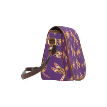 Load image into Gallery viewer, Gathering Yellow Purple Saddle Bag/Large (Model 1649) Saddle Bag/Large e-joyer 
