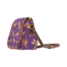 Load image into Gallery viewer, Gathering Yellow Purple Saddle Bag/Large (Model 1649) Saddle Bag/Large e-joyer 
