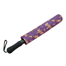 Load image into Gallery viewer, Gathering Yellow Purple Semi-Automatic Foldable Umbrella (Model U05) Semi-Automatic Foldable Umbrella e-joyer 
