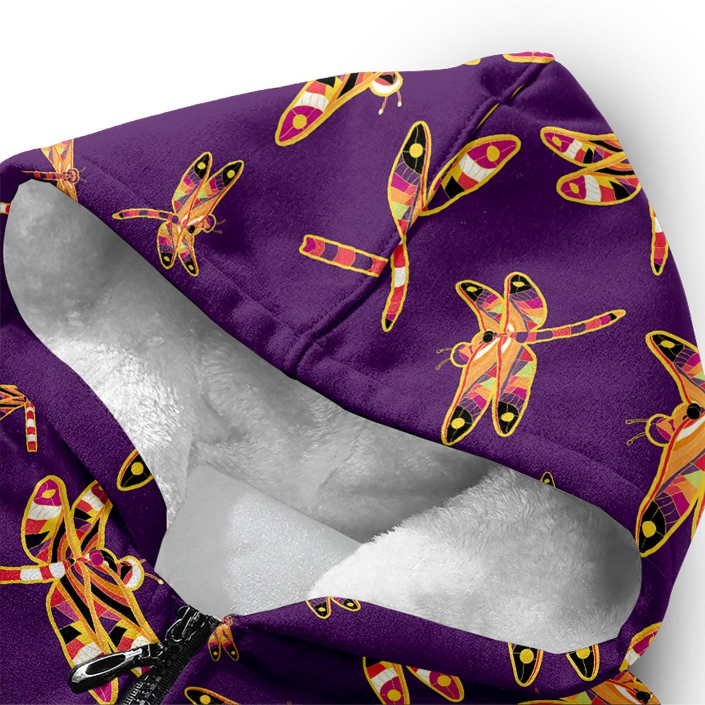 Gathering Yellow Purple Sherpa Hoodie hoodie Herman 
