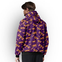 Load image into Gallery viewer, Gathering Yellow Purple Sherpa Hoodie hoodie Herman 
