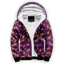 Load image into Gallery viewer, Gathering Yellow Purple Sherpa Hoodie hoodie Herman 
