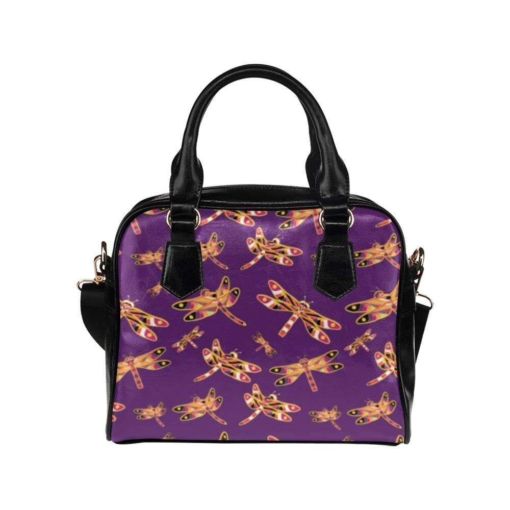 Gathering Yellow Purple Shoulder Handbag (Model 1634) Shoulder Handbags (1634) e-joyer 