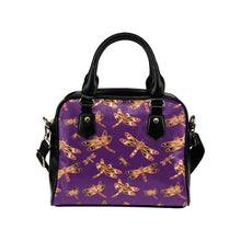 Load image into Gallery viewer, Gathering Yellow Purple Shoulder Handbag (Model 1634) Shoulder Handbags (1634) e-joyer 
