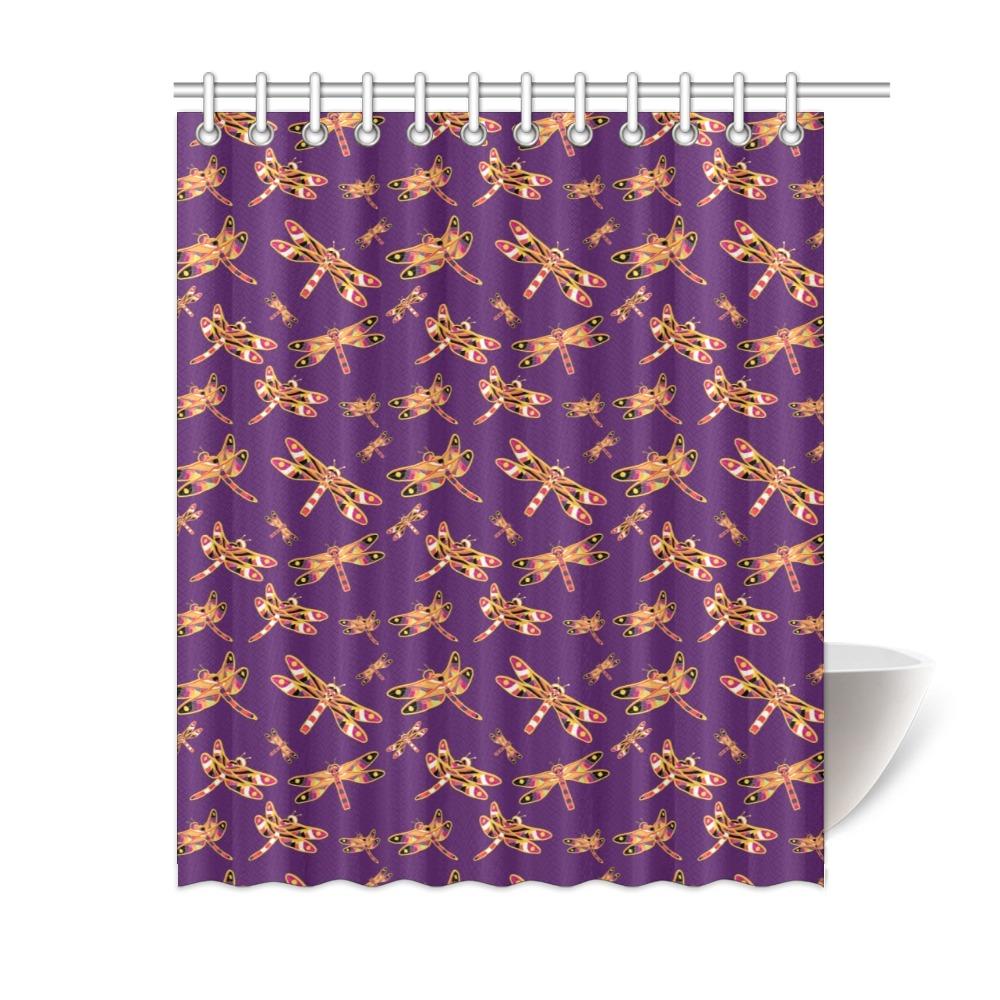 Gathering Yellow Purple Shower Curtain 60"x72" Shower Curtain 60"x72" e-joyer 