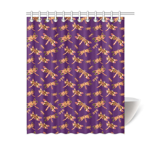 Gathering Yellow Purple Shower Curtain 60