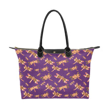 Load image into Gallery viewer, Gathering Yellow Purple Single-Shoulder Lady Handbag (Model 1714) bag e-joyer 
