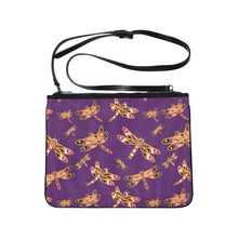 Load image into Gallery viewer, Gathering Yellow Purple Slim Clutch Bag (Model 1668) Slim Clutch Bags (1668) e-joyer 
