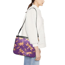 Load image into Gallery viewer, Gathering Yellow Purple Small Shoulder Bag (Model 1710) Small Shoulder Bag (1710) e-joyer 
