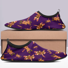 Load image into Gallery viewer, Gathering Yellow Purple Sockamoccs Slip On Shoes Herman 
