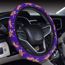 Load image into Gallery viewer, Gathering Yellow Purple Steering Wheel Cover with Elastic Edge Steering Wheel Cover with Elastic Edge e-joyer 
