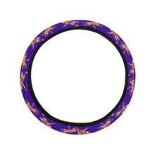 Load image into Gallery viewer, Gathering Yellow Purple Steering Wheel Cover with Elastic Edge Steering Wheel Cover with Elastic Edge e-joyer 
