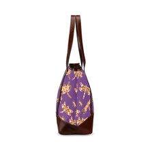 Load image into Gallery viewer, Gathering Yellow Purple Tote Handbag (Model 1642) Tote Handbags (1642) e-joyer 
