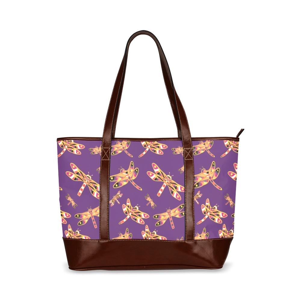 Gathering Yellow Purple Tote Handbag (Model 1642) Tote Handbags (1642) e-joyer 