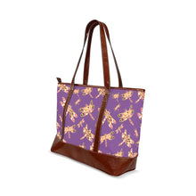 Load image into Gallery viewer, Gathering Yellow Purple Tote Handbag (Model 1642) Tote Handbags (1642) e-joyer 
