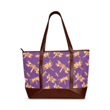 Load image into Gallery viewer, Gathering Yellow Purple Tote Handbag (Model 1642) Tote Handbags (1642) e-joyer 
