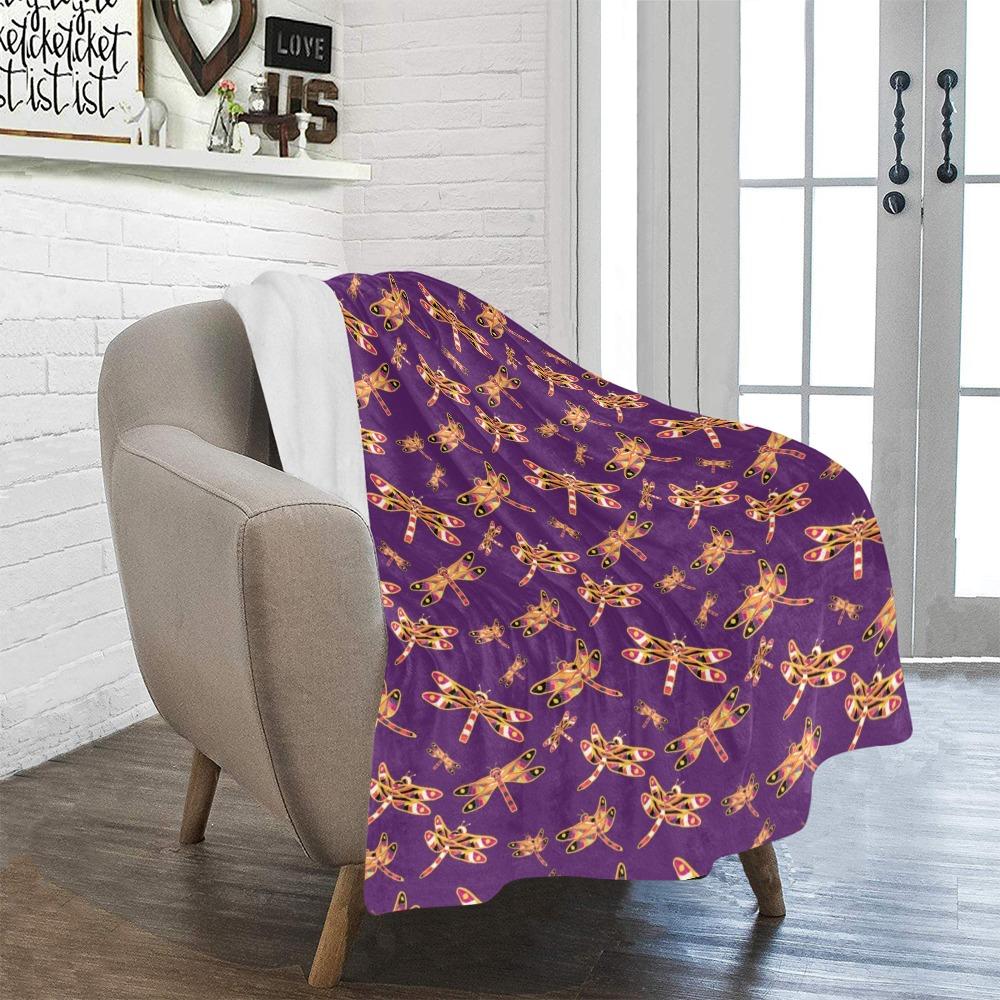 Gathering Yellow Purple Ultra-Soft Micro Fleece Blanket 40"x50" Ultra-Soft Blanket 40''x50'' e-joyer 