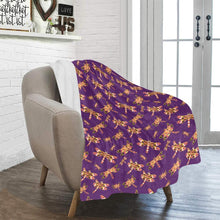 Load image into Gallery viewer, Gathering Yellow Purple Ultra-Soft Micro Fleece Blanket 40&quot;x50&quot; Ultra-Soft Blanket 40&#39;&#39;x50&#39;&#39; e-joyer 
