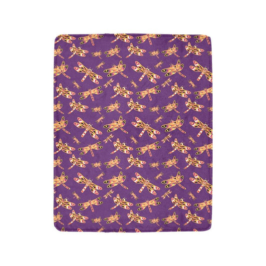 Gathering Yellow Purple Ultra-Soft Micro Fleece Blanket 40"x50" Ultra-Soft Blanket 40''x50'' e-joyer 