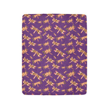 Load image into Gallery viewer, Gathering Yellow Purple Ultra-Soft Micro Fleece Blanket 40&quot;x50&quot; Ultra-Soft Blanket 40&#39;&#39;x50&#39;&#39; e-joyer 
