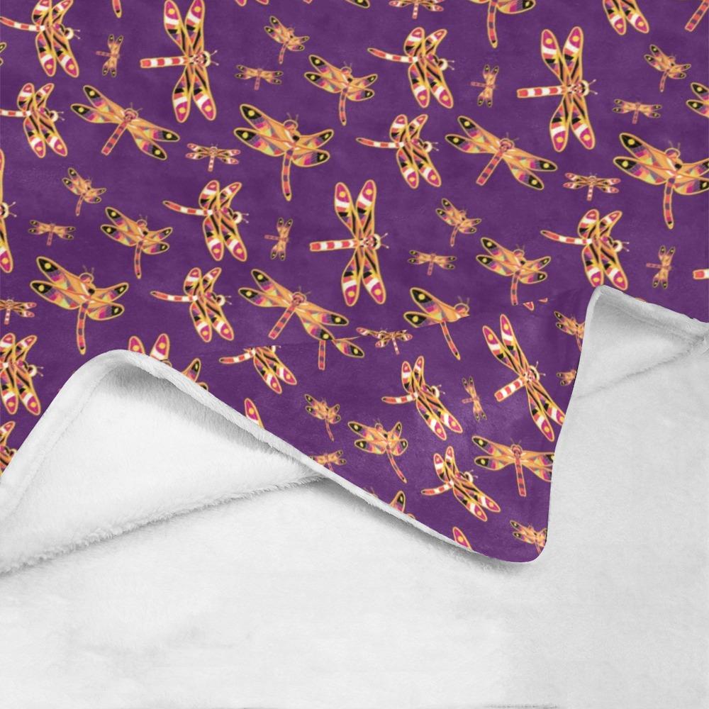 Gathering Yellow Purple Ultra-Soft Micro Fleece Blanket 50"x60" Ultra-Soft Blanket 50''x60'' e-joyer 