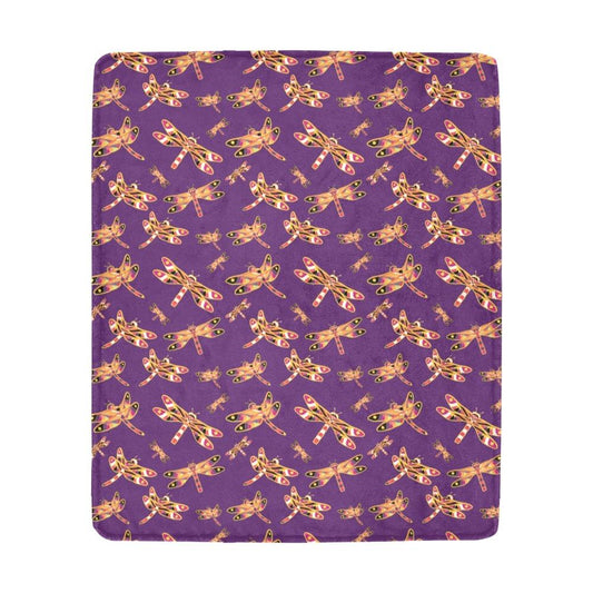 Gathering Yellow Purple Ultra-Soft Micro Fleece Blanket 50"x60" Ultra-Soft Blanket 50''x60'' e-joyer 