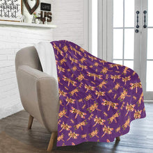 Load image into Gallery viewer, Gathering Yellow Purple Ultra-Soft Micro Fleece Blanket 50&quot;x60&quot; Ultra-Soft Blanket 50&#39;&#39;x60&#39;&#39; e-joyer 
