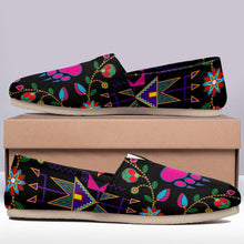 Load image into Gallery viewer, Geometric Floral Fall Black Casual Unisex Slip On Shoe Herman 
