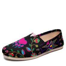 Load image into Gallery viewer, Geometric Floral Fall Black Casual Unisex Slip On Shoe Herman 
