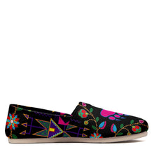 Load image into Gallery viewer, Geometric Floral Fall Black Casual Unisex Slip On Shoe Herman 
