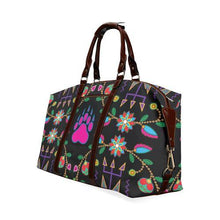 Load image into Gallery viewer, Geometric Floral Fall-Black Classic Travel Bag (Model 1643) Remake Classic Travel Bags (1643) e-joyer 
